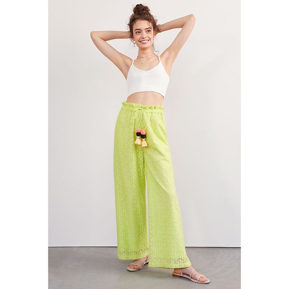 NWOT Ollari Lacy Wide Leg Pants - Picture 2 of 9